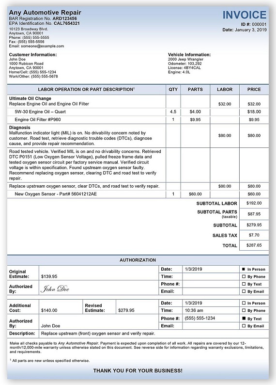 Sample Invoice