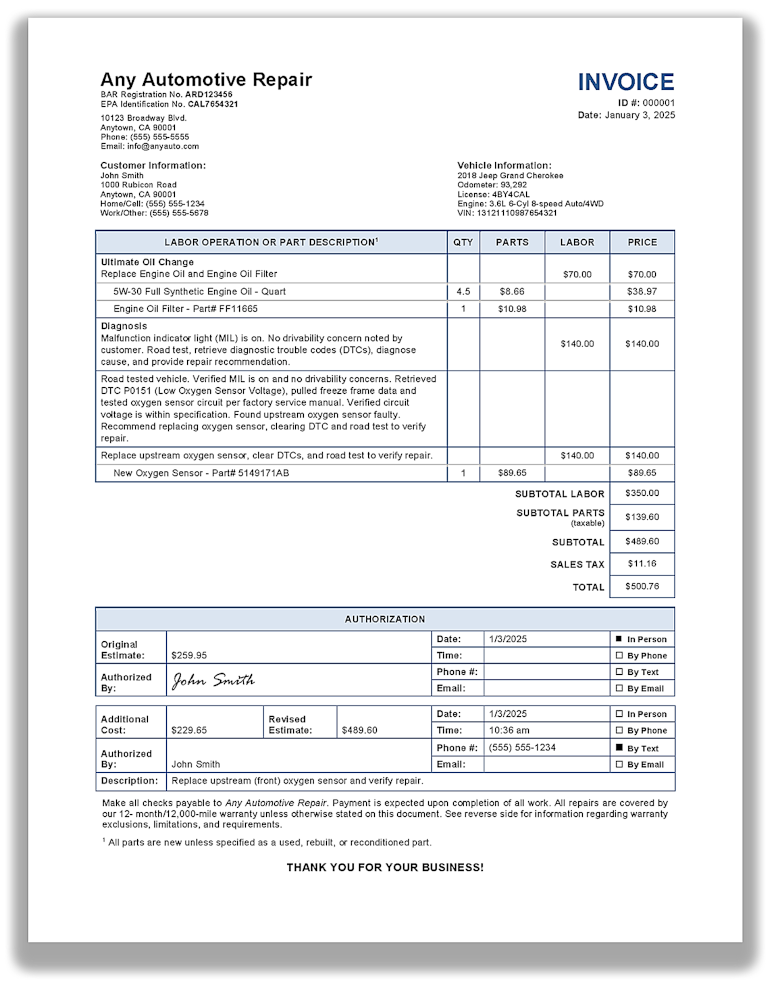 Sample Invoice